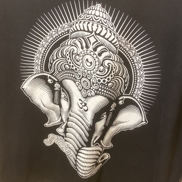Large black elephant buddha shirt. - Picture 3 of 5